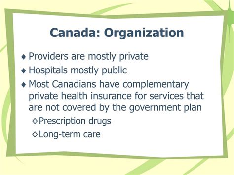 Ppt Overview Of The Canadian Health Care System Powerpoint