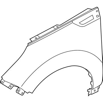 66311B2000 Genuine Kia Panel Fender LH