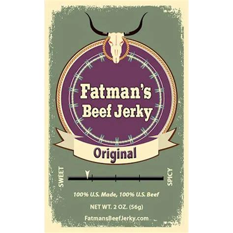 Fatman S Beef Jerky Original 2 Oz Cow Crack Wholesale