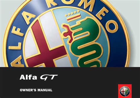 Alfa Romeo GT Owners Manual PDF For FREE