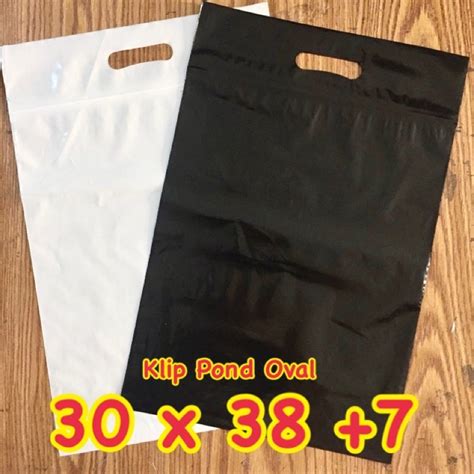 Jual Plastik Klip Pond Oval Zip Lock Zipper Bening Putih Hitam X