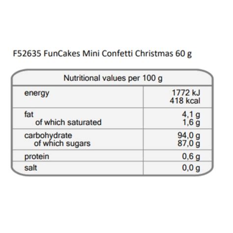 Mini Confetti Christmas 60 G FunCakes