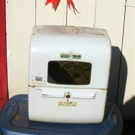 Vintage Industrial Cabinet Cloth Roll Towel Dispenser Man