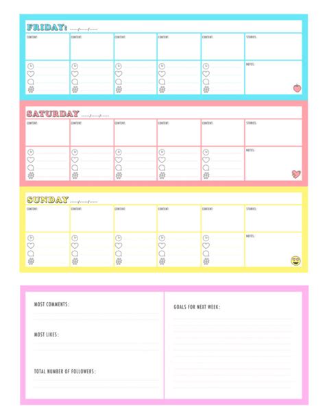 Free Printable Instagram Planner Studio Diy