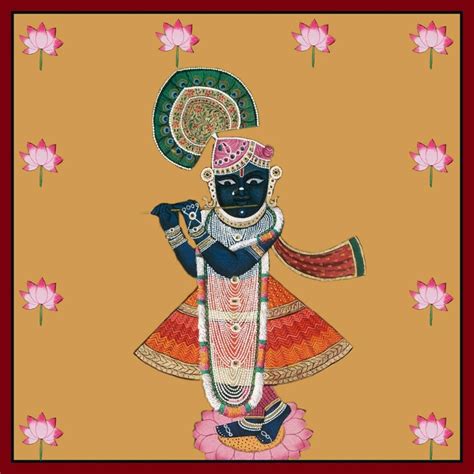 Pichwai Painting Of Shrinathji Handpainted On Cloth Decorative Etsy