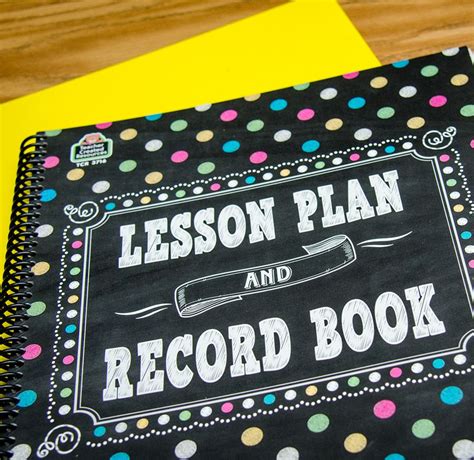 Chalkboard Brights Lesson Plan And Record Book Recorded Books Lesson