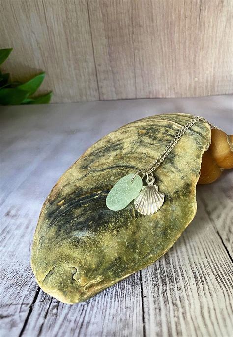 Seaglass Sterling Silver Necklace With Choice Of Pendant Etsy