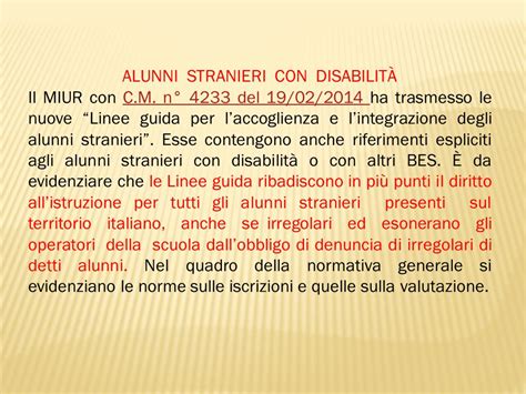 ALUNNI STRANIERI CON DISABILITÀ ppt scaricare