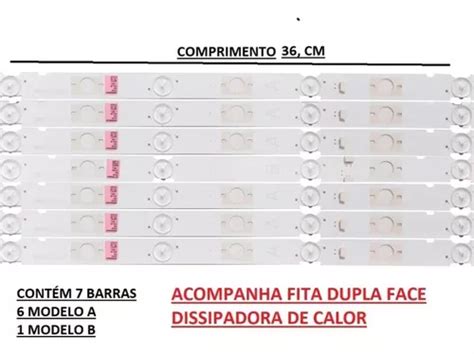 Kit Completo 7 Barras De Led Tv Sony Kdl 48w655d 6a 1b