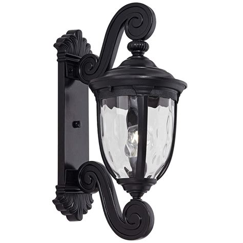 Bellagio 24 High Black Dual Scroll Arm Outdoor Wall Light 37761 Lamps Plus