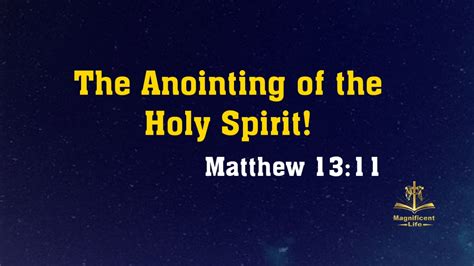 The Anointing of the Holy Spirit! - Maglife Daily Devotional