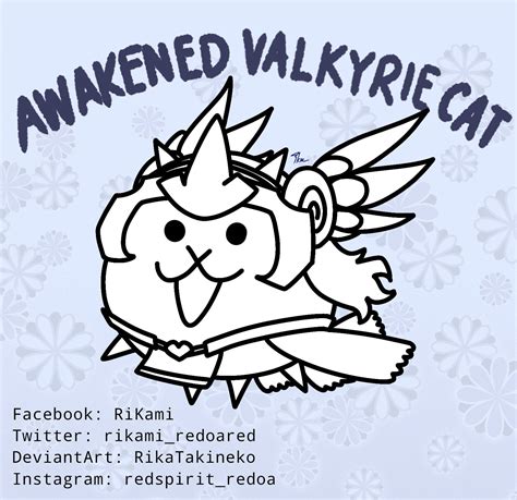 Awakened Valkyrie Catto The Battle Cats By Rikatakineko On Deviantart