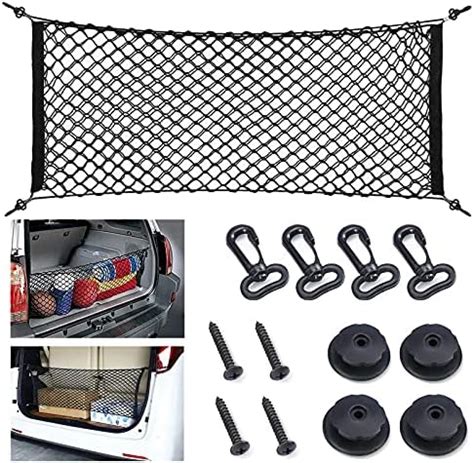 BROCO Car Cargo Net Adjustable Elastic Nylon Plastic Car Storage Bag