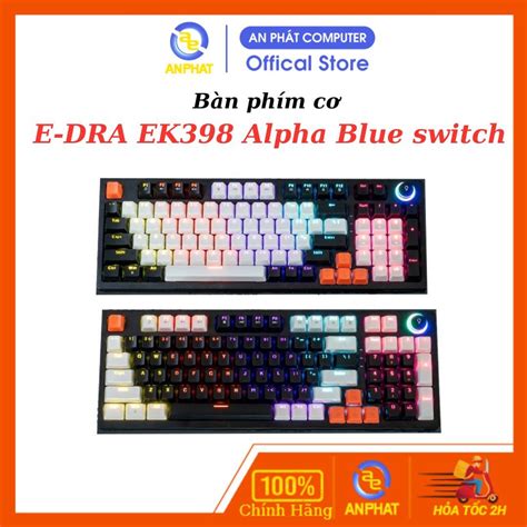 Bàn phím cơ chơi game có dây E Dra EK398 Beta Led Rainbows YH swicth