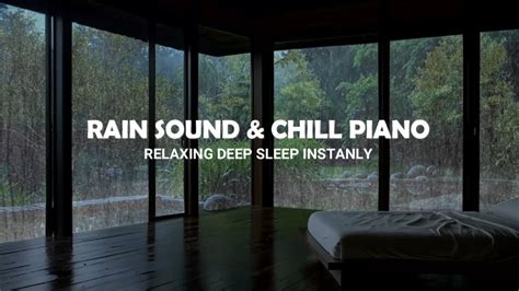 Soothing Relaxation Soft Piano Music With Rain Sounds In Warm Bedroom