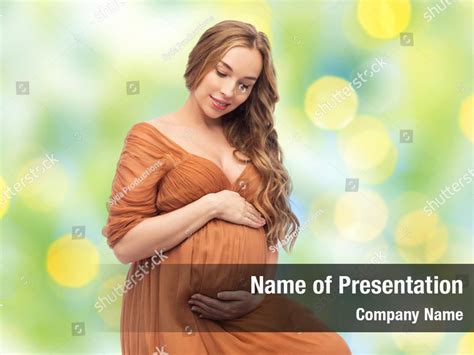 Maternal Pregnant Big Belly Powerpoint Template Maternal Pregnant Big