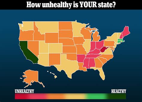 How Unhealthy Is Your State Map Shows Worst And Best In America