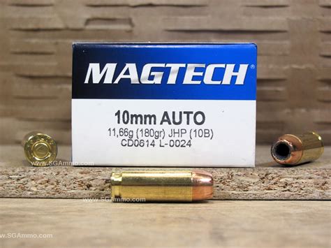 1000 Round Case 10mm Auto 180 Grain JHP Hollow Point Ammo By Magtech