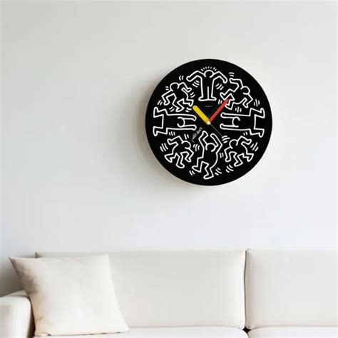 HORLOGE MURALE RONDE Moderne Grandes Horloges Murales Pour Salle De