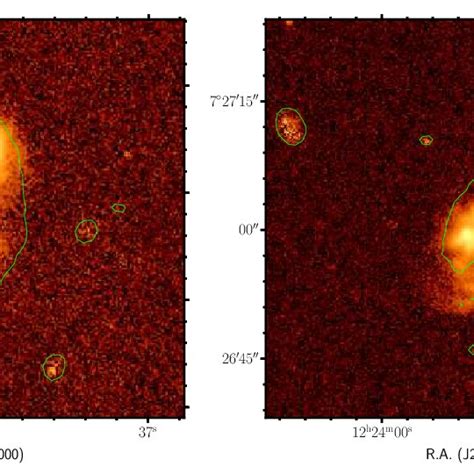 Fig B Continuum Subtracted H Images Of The Galaxies Agc And