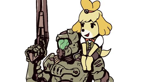 Random Doomguy And Isabelle Are Fast Becoming 2020 S Most Wholesome