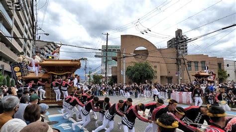 令和4年 堺だんじり 津久野地区 神野町 津久野だんじり祭り 駅前パレード（2022年10月 三国の境Ⅱ