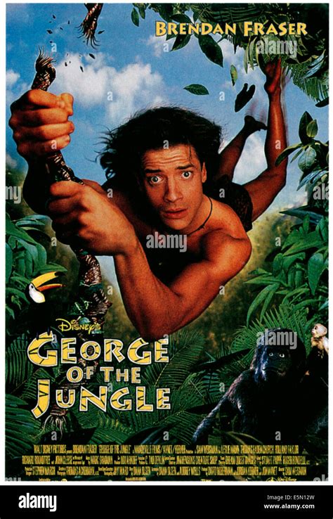 GEORGE OF THE JUNGLE, Brendan Fraser, 1997, ©Buena Vista Pictures ...