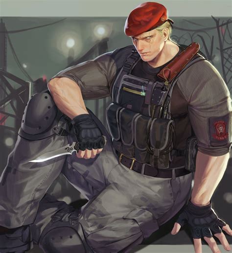 Jack Krauser Resident Evil And 2 More Drawn By On Isk1812 Danbooru