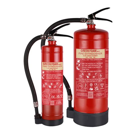 Green Foam Mist Portable Water Mist Based Extinguishers Ceasefire Uk