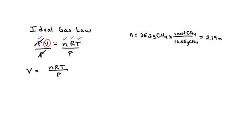 Solved Calculate The Volume Occupied By G Of Methane Gas Ch At