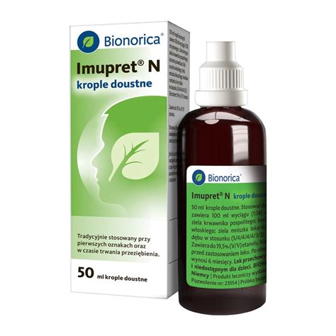 Imupret N 1 Ml Ml Krople Doustne 50 Ml