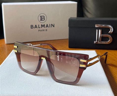 Balmain Soldat Square Frame Acetate Sunglasses Fashion Eyewear China Trading Company