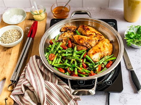 Balsamic Chicken With Green Beans Tomatoes AMC Cookware