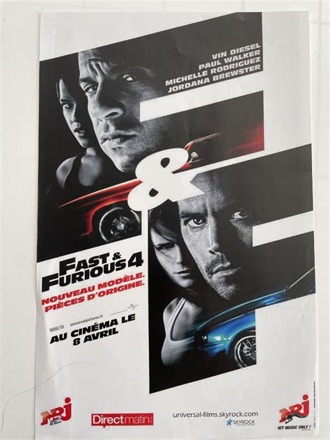 Fast & Furious 4 French mini movie poster | EstateSales.org