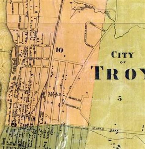 The Cultural Historian: Troy, NY Map - 1861