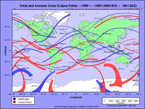 Total Eclipse World Map