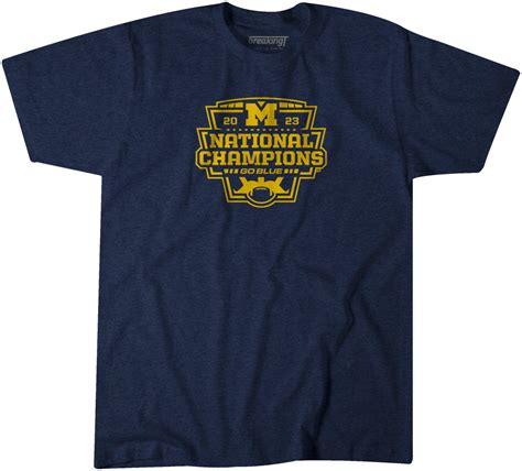 Michigan Football National Champs Logo Shirt Um Licensed Breakingt