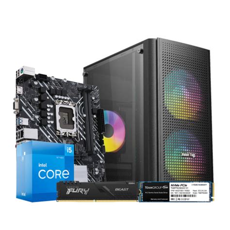 PQS Special Core I5 12th Gen 16GB 8GB 2 DDR4 RAM 512GB SSD Desktop PC