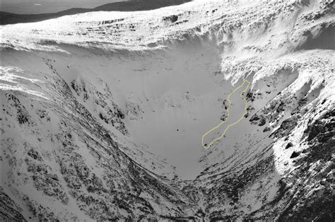 Skier Triggered Avalanche Sluice Tuckerman Ravine Mount Washington