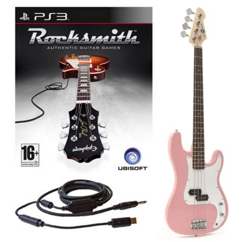 Disc Rocksmith Ps3 La Bass Guitar Pink Gear4music