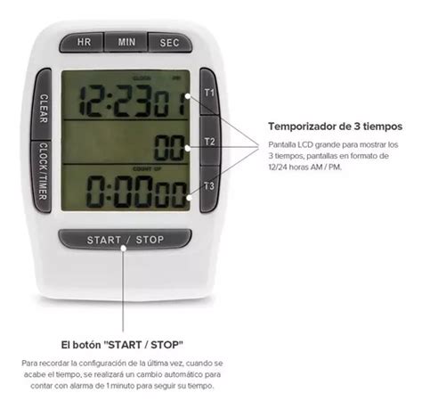 Temporizador Timer Digital Tiempos Hasta Minutos Cuotas Sin Inter S