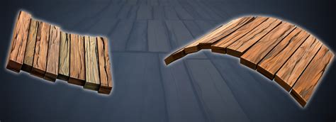 Blender 4 Wooden Planks Geometry Flippednormals