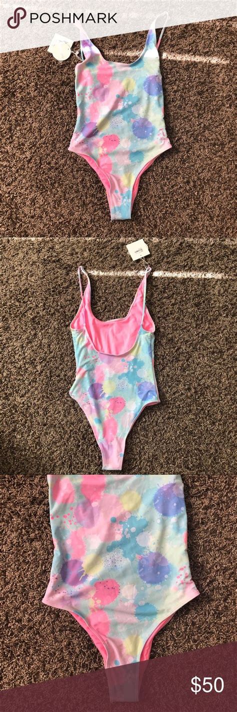 Nwt Kulani Kinis One Piece Swimsuit Size Medium Reversible Swimsuits