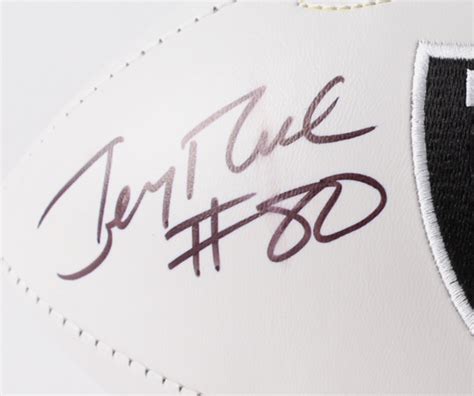 Jerry Rice Signed Raiders Logo Football (PSA COA) | Pristine Auction