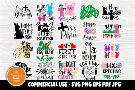 Happy Easter SVG | Easter Signs| Svg Bundle | Cut Files