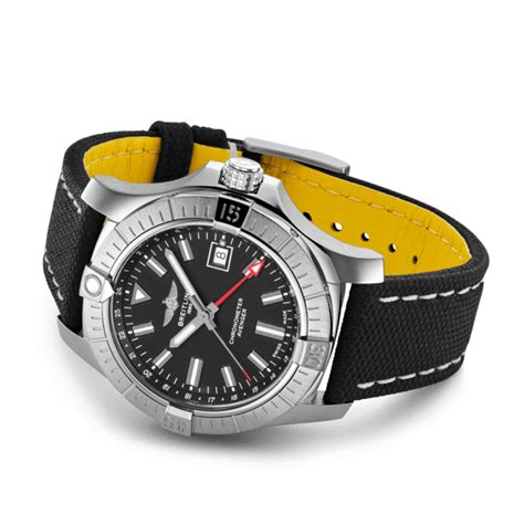 Breitling Avenger Automatique GMT 43 En Acier Inoxydable Noir