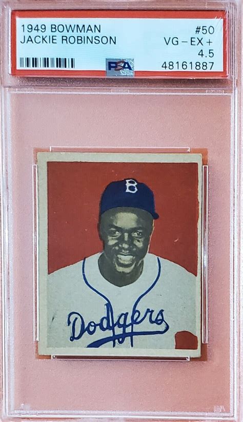 1949 Bowman Jackie Robinson 50 RC Rookie HOF PSA 4 5 EBay