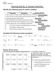 Nuclear Chem Wkst Doc Name Block Date Nuclear Chemistry