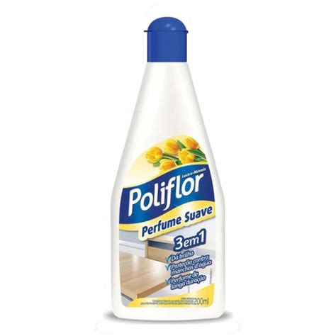 Lustra móveis poliflor uso geral 200ML no Shoptime