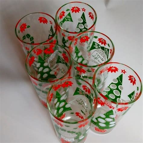 Unk Holiday Vintage Holiday Drinking Glasses Poshmark